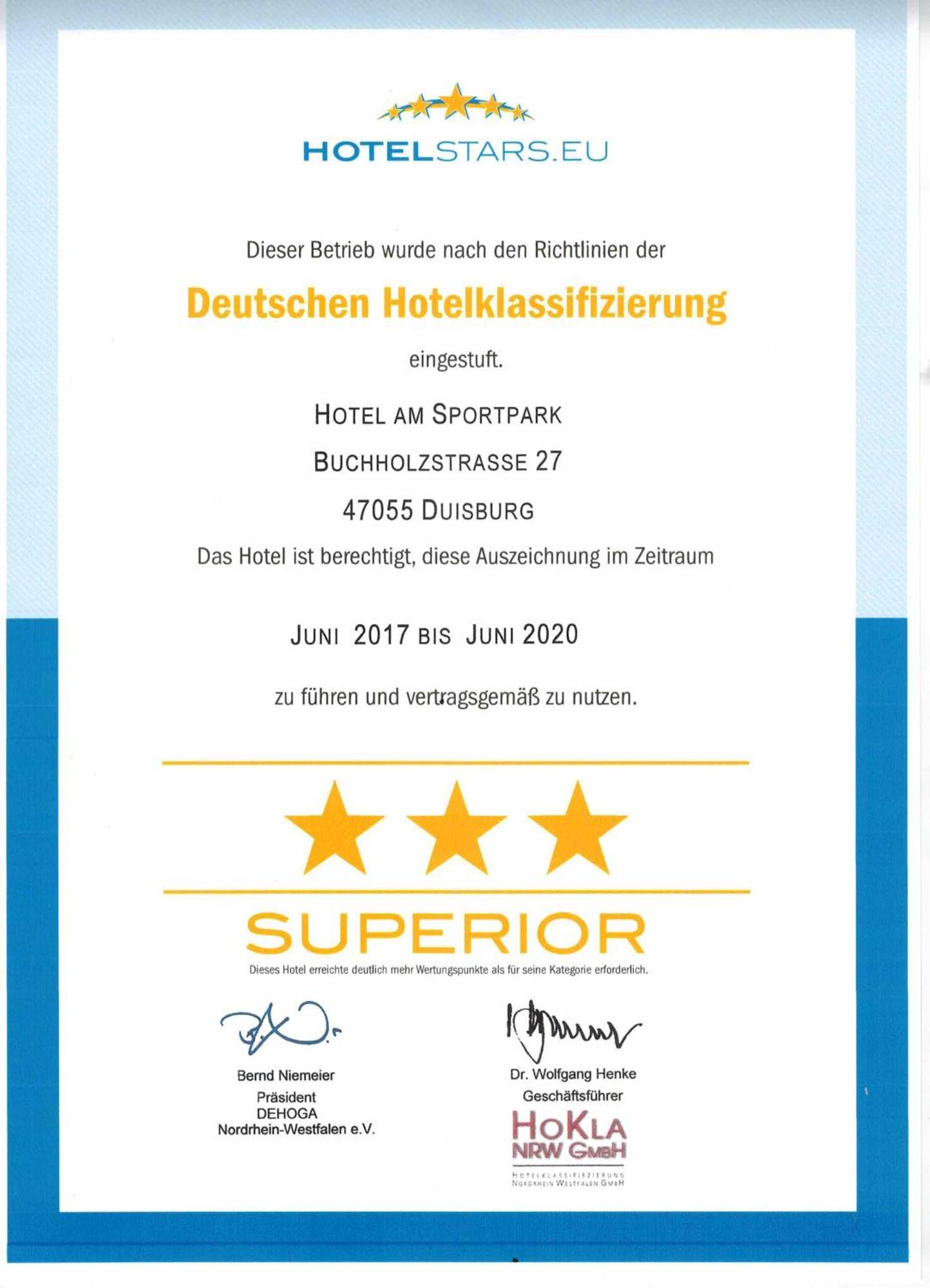 Hotel Am Sportpark Duisburgo Esterno foto